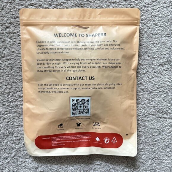 SHAPERX | Bodysuit Tummy Control Shapewear- Bodysuit Style 5213 | Black | S/M - Picture 5 of 5